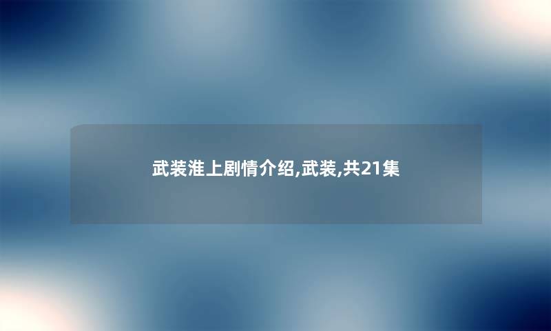 武装淮上剧情介绍,武装,共21集