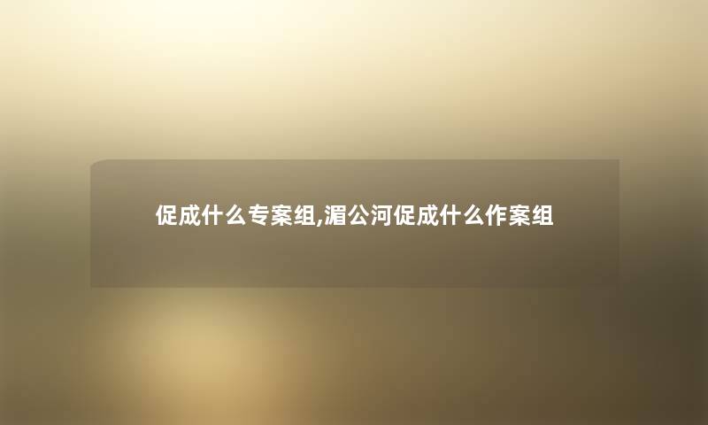 促成什么专案组,湄公河促成什么作案组